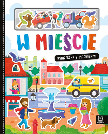 W mieście książeczka z magnesami
