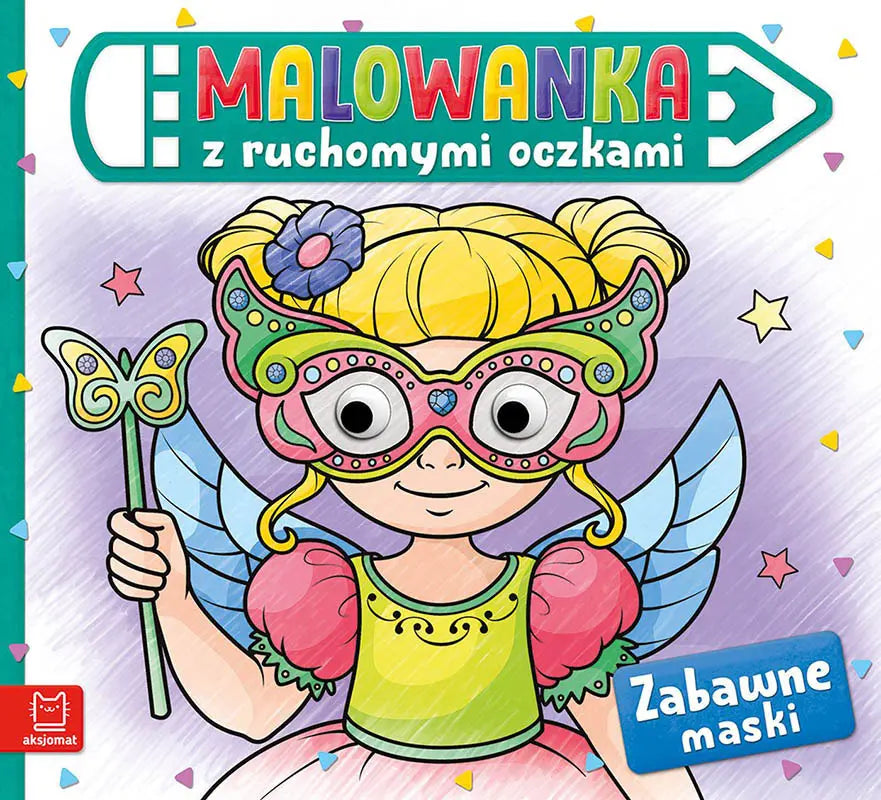Aksjomat malowanka z ruchomymi oczkami zabawne maski