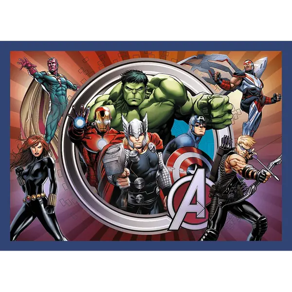 Puzzle Premium Plus Kids, Marvel 4 x 88 el. Bohaterowie są wśród nas