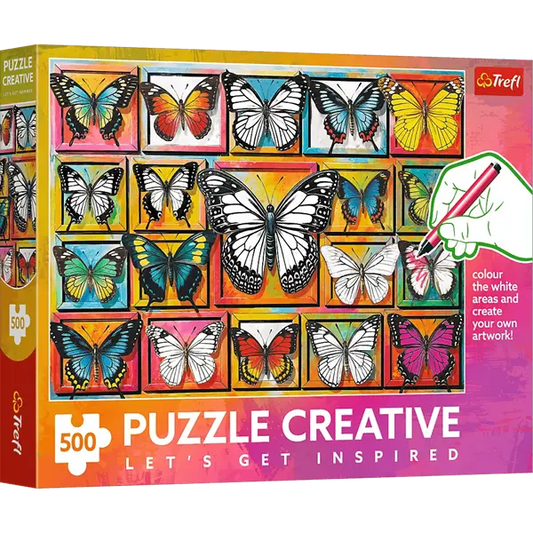Puzzle 500 el. Creative - Kolekcja motyli