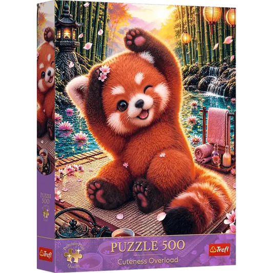 Puzzle Cuteness Overload 500 el. Czarująca czerwona panda