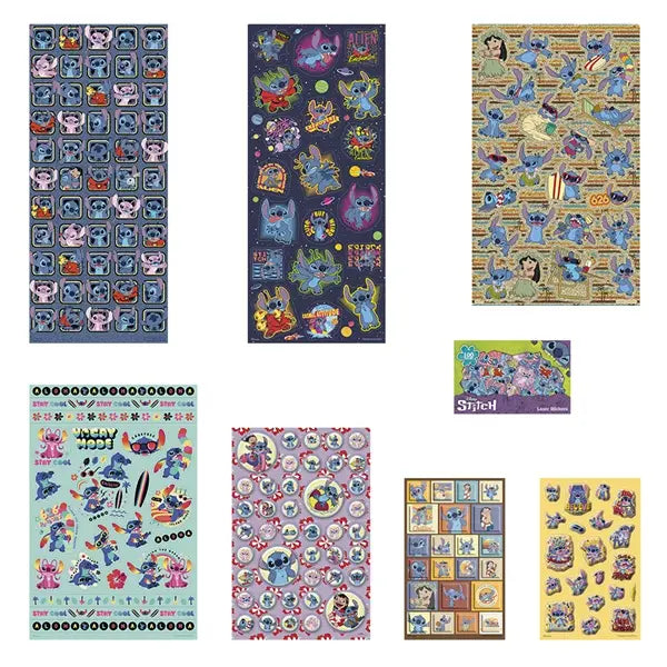 Super set naklejki Stitch, 8 arkuszy