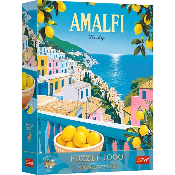 Puzzle Vintage Poster 1000 el. Amalfi, Włochy