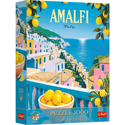 Puzzle Vintage Poster 1000 el. Amalfi, Włochy