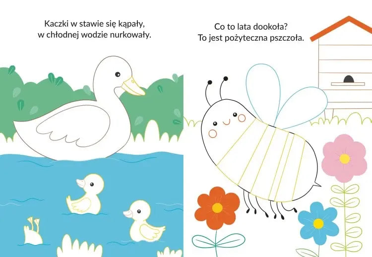 Książeczka z naklejkami- Wiejskie zwierzęta
