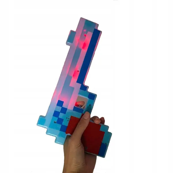 Pistolet pikselowy ze światłem i dźwiękiem - mix
