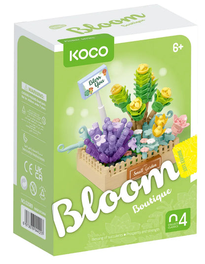 Sukulenty koco doniczka zielona 232 elementów