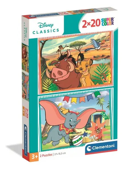 Puzzle 2x20 SuperKolor Disney Classics