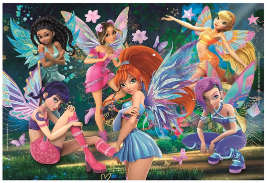 Puzzle 104 elementy Super Kolor Winx
