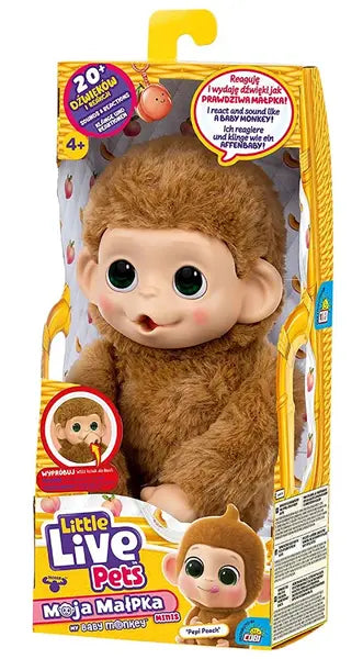 Little Live Pets - mini małpka Pepi Peach