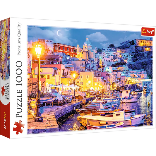 Puzzle 1000 elementów Wyspa Procida nocą Włochy