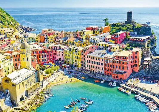Puzzle 1000 el. Malownicze miasteczko Vernazza, Liguria, Włochy