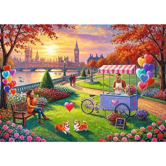 PUZZLE 500 PremPlus LoveStory Romant.Londyn 37620