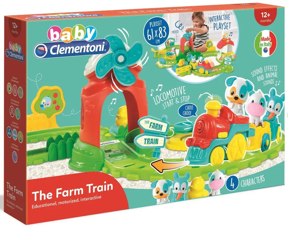 Baby clementoni baby pociąg farmera z dźwiękami