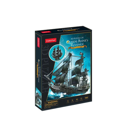 Cubic fun puzzle 3d okręt piracki królowej anny