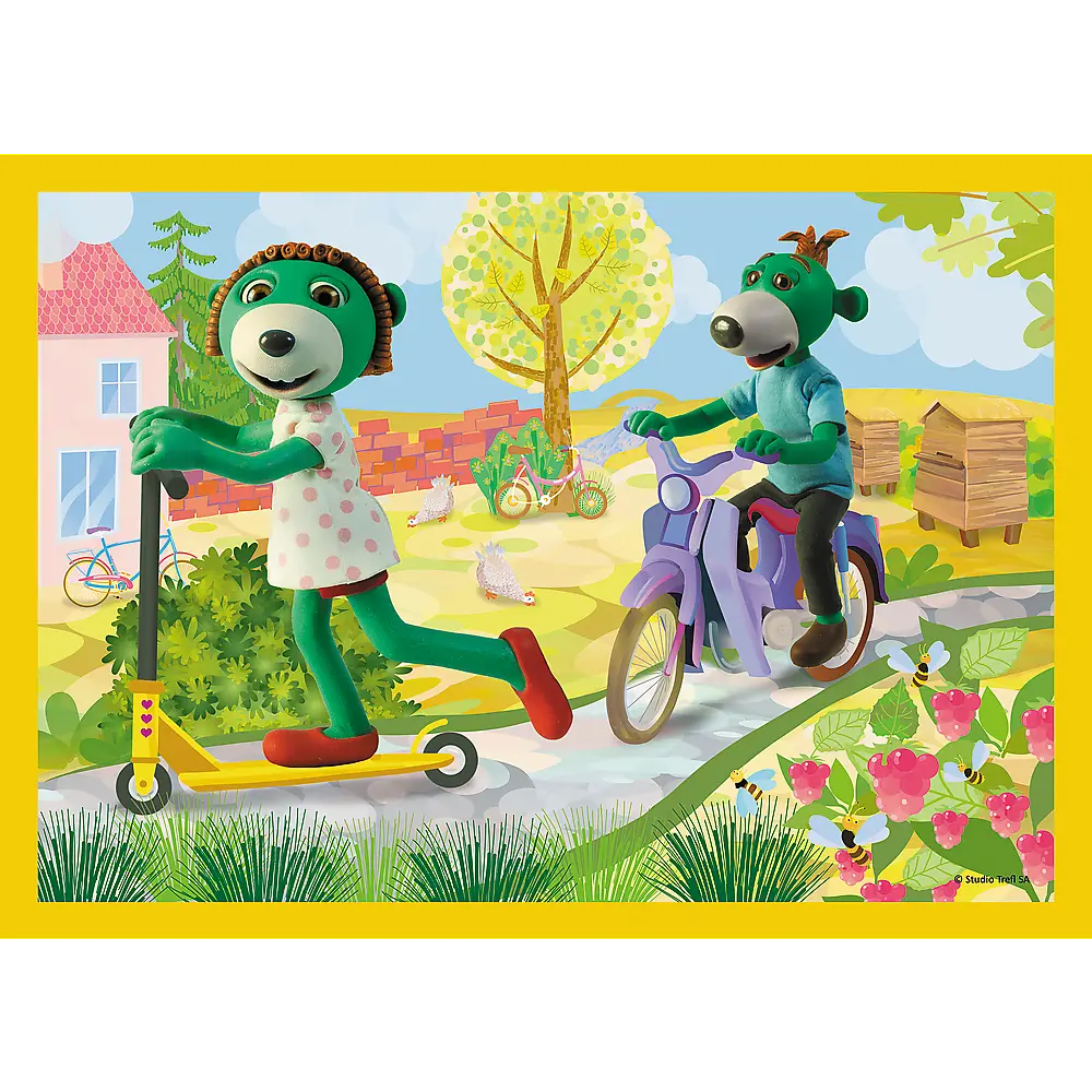 Puzzle 4w1 wspólne zabawy treflików