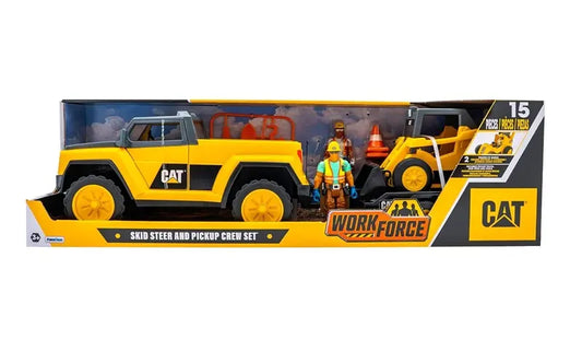 Pick-up + ładowarka kołowa + 2 figurki