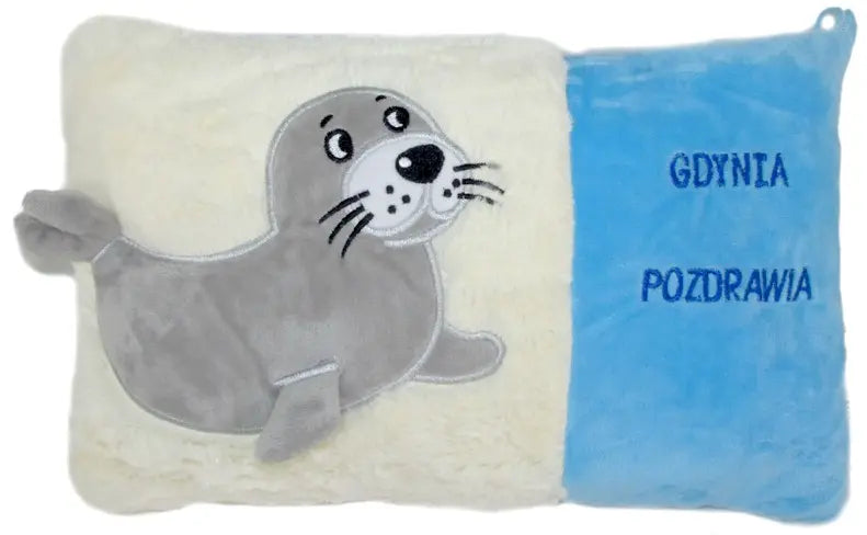 Poduszka foka Gdynia pozdrawia