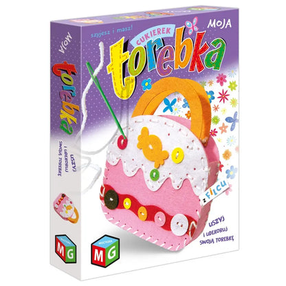 Moja torebka z filcu - Cukierek