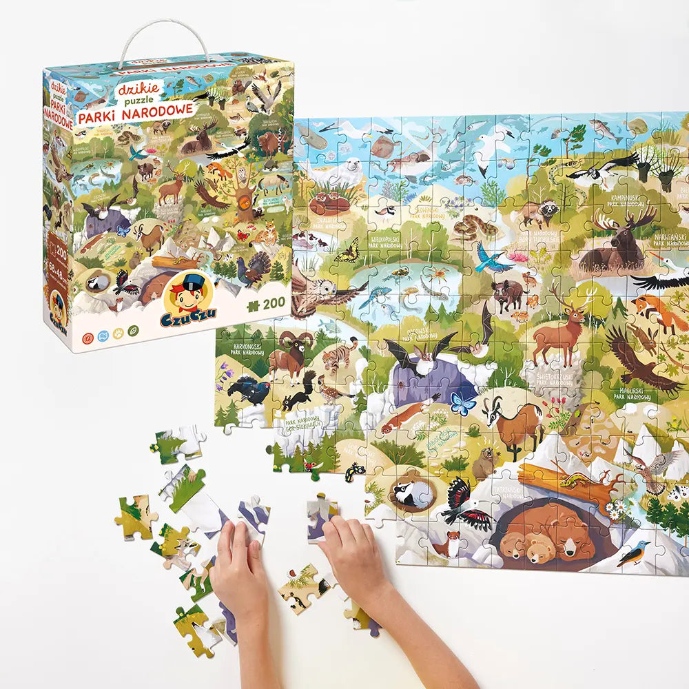 CzuCzu Dzikie puzzle Parki narodowe 6+