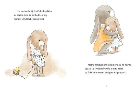 Książeczka - Królisia Isia tęskni za rodzicami