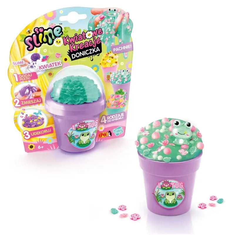 So Slime Kwiatowe Kreacje – fioletowa doniczka