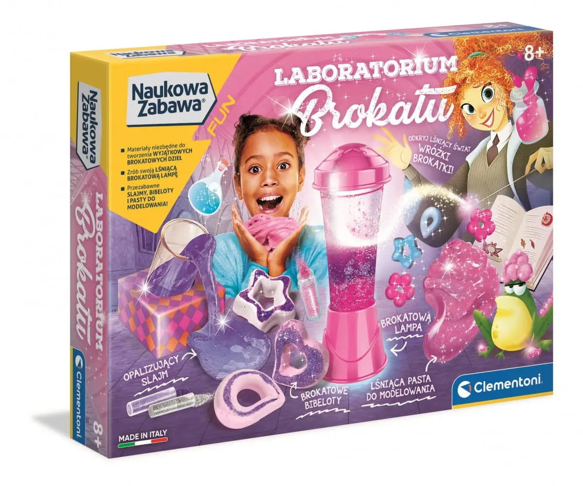 Naukowa zabawa Laboratorium brokatu