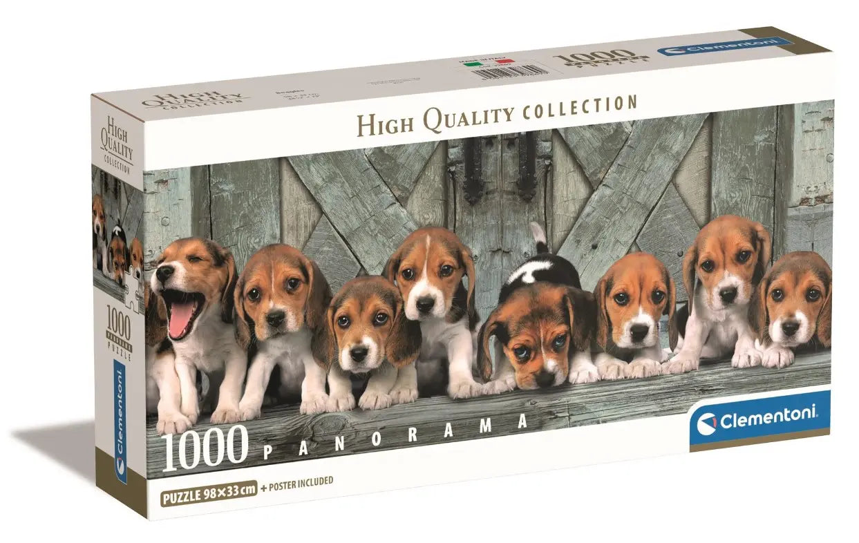 Puzzle 1000 elementów panorama compact beagles