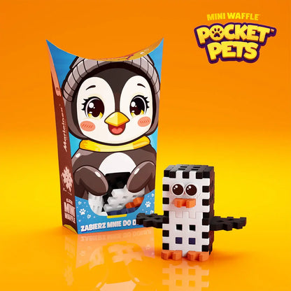 Klocki wafle mini pocket pets pingwin