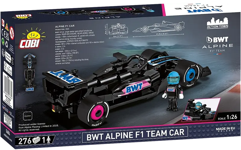 Klocki Action Town BWT Alpine F1 Team car 276kl