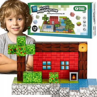 Klocki magnetyczne - 100 elementów