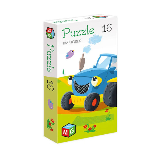 Puzzle 16 elementów traktor
