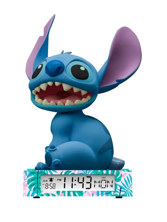 Stitch lampka nocna 3D z budzikiem
