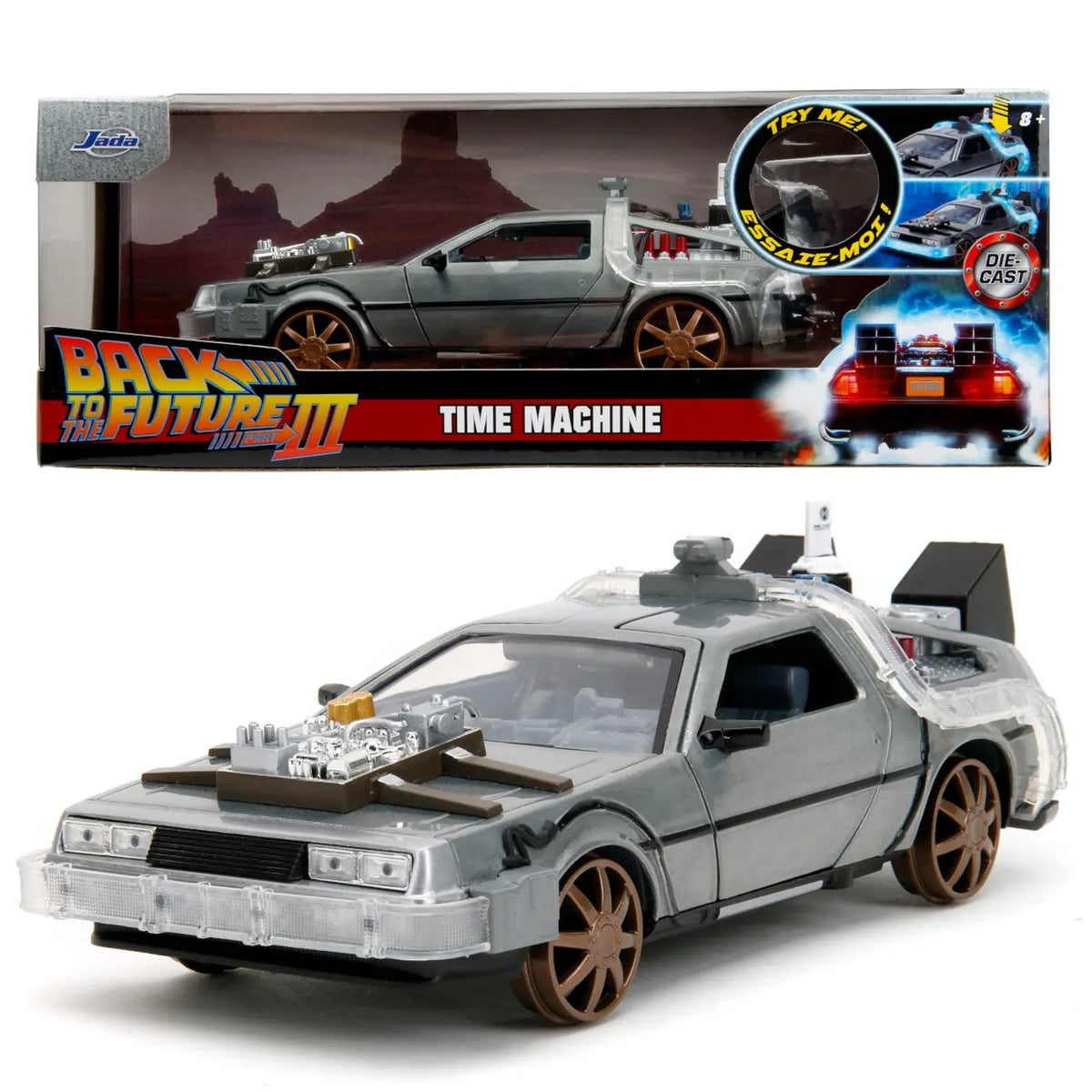 Jada pojazd metalowy delorean back to the future iii 1:24
