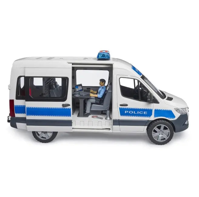 MB Sprinter policyjny z figurką policjanta i z modułem światło/dźwięk