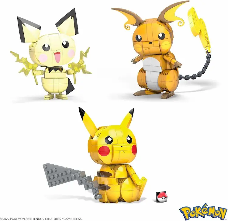 Mega Construx Pokemon Pikachu Raichu Pichu - Idealne klocki dla małych fanów Pokemon!