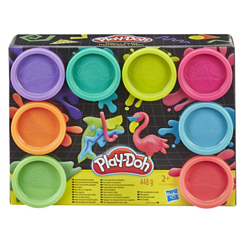 Play-Doh Play dough tubes 8-pack neon E5063