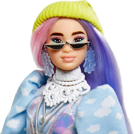 Barbie Extra Moda - lalka i błyszczące akcesoria GVR05