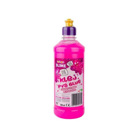 Tuban klej PVA brokatowy 500ml różowy TU3434
