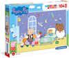 CLEMENTONI Puzzle 104 MAXI Super Kolor Świnka Peppa 23735 23735