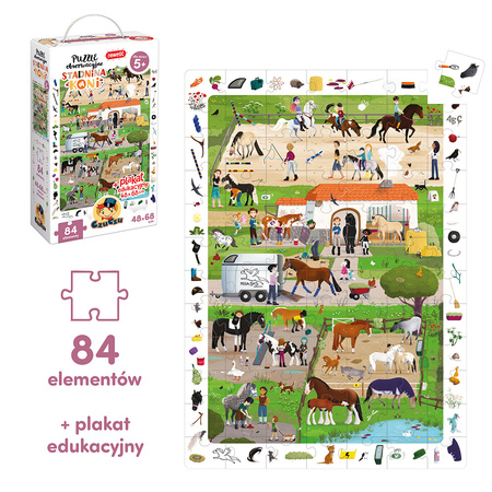 CzuCzu Puzzle obserwacyjne Stadnina koni 5+ 91255