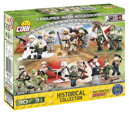 Historical Collection WWII French Armed Forces + 3 figurki 30 elementów 2037 2037