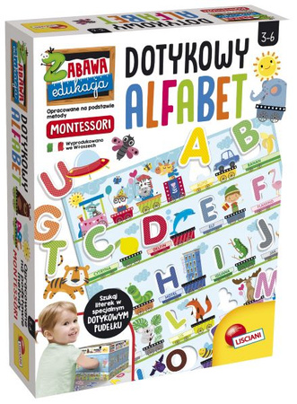 Lisciani Montessori Dotykowy Alfabet   304-PL72446