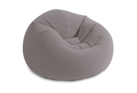 Pufa flokowana Grey 107x104x69  68579