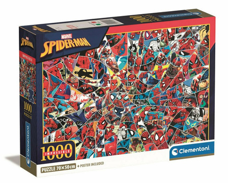 Clementoni puzzle 1000 elementów Compact - Impossible Spiderman 39916 39916