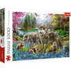 Puzzle 1000 elementów Wilcza Rodzina 10558