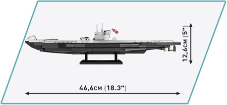 Historical Collection WWII U-Boot U-96 444 elementy Typ VIIC 4847 4847