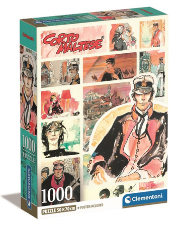 Clementoni puzzle 1000 elementów Compact Corto Maltese 39807