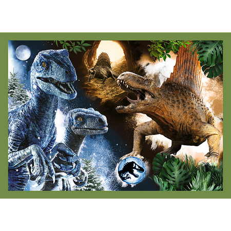 Puzzle 4w1 Groźne dinozaury Jurassic World 34607