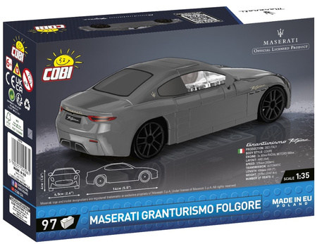 Klocki Maserati 2024 GranTurismo Folgore 97 elementów 24506